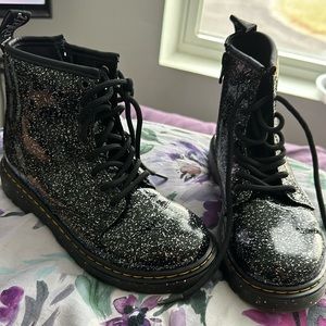 Black glittered Dr Martens